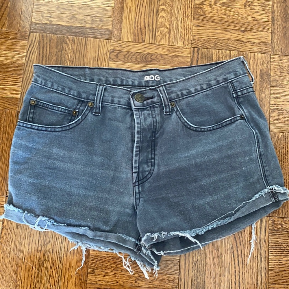 BDG urban outfitters black/grey wash denim shorts
